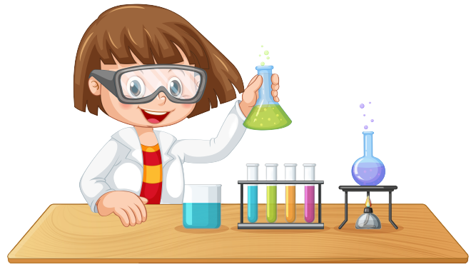 girl in a Science lab